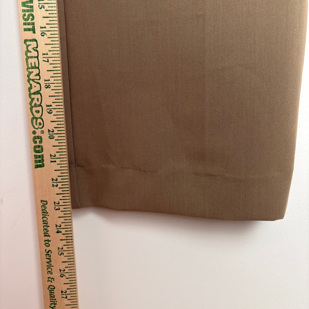 ZARA Womens Wide Leg Culottes Palazzo Trousers M Brown Pleated High Waist Office - Picture 8 of 14